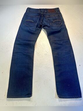 G-Star Raw Dark Blue Straight Jeans